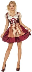 Dirndl Bordeaux/Goud Stephanie