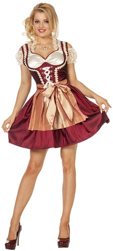 Dirndl Bordeaux/Goud Stephanie