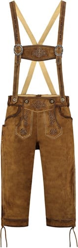 Lederhose Lang Luxe Antiek Bruin Heren (rundleer)