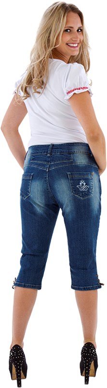 Tiroler Jeans Dames Trachten Kniebund-2