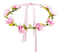 Hoofdbandje met Roze Bloemen