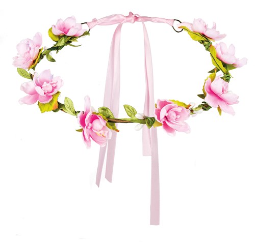 Hoofdbandje met Roze Bloemen