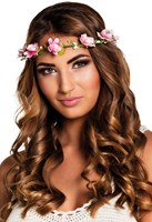 Hoofdbandje met Roze Bloemen-2