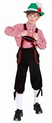 Zwarte Tiroler Broek voor jongens