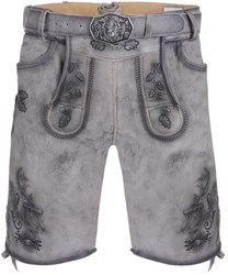 Lederhose Thomas Geitenleer Graniet met Riem