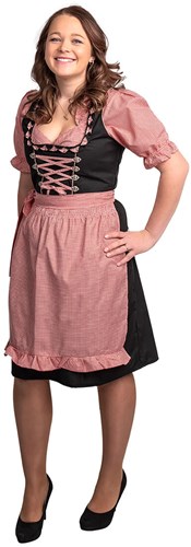 Dirndl Sophie Zwart-Rood voor dames