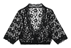 Dirndlblouse Luxe Kant Zwart