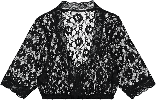 Dirndlblouse Luxe Kant Zwart
