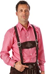 Rood-Wit Heren Blouse Oktoberfest