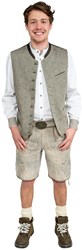 Trachten Tiroler Vest Helmut Grijs-Bruin