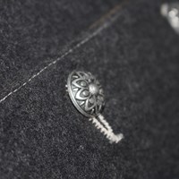 Tiroler Trachten Jas Luxe (Wol-Geitenleer) (detail 4)