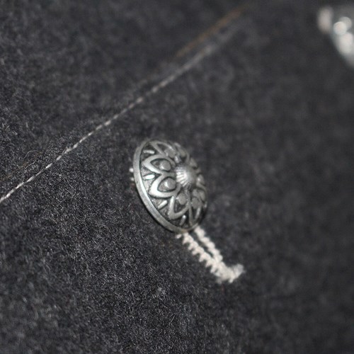 Tiroler Trachten Jas Luxe (Wol-Geitenleer) (detail 4)