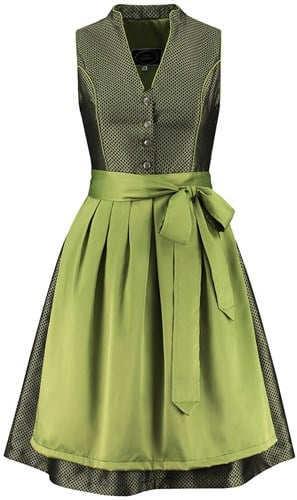 Retro Groene Dirndl 60cm Luxe (2-delig)