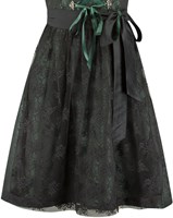 Dirndl Donkergroen-Zwart Luxe (60cm) - 2dlg (detail schort)