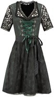 Luxe Dirndl Donkergroen-Zwart (60cm) - 2dlg
