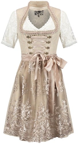 Luxe Dirndl Creme Jaquard (60cm) - 2dlg