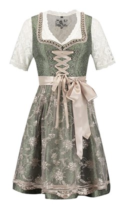 Luxe Dirndl Groen-Creme (60cm) - 2dlg