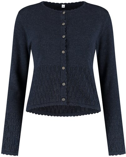 Dames Suzanne Trachten Vest Donkerblauw