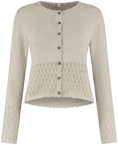 Dames Suzanne Trachten Vest Ecru