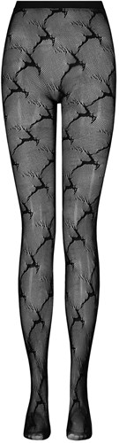 Luxe Trachten Netpanty met Hert-motief