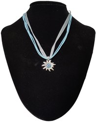 Ketting Oktoberfest Turquoise Met Edelweiss Hanger
