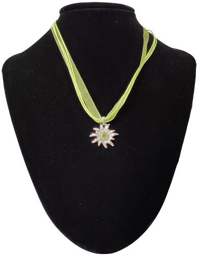 Ketting Oktoberfest Groen Met Edelweiss Hanger