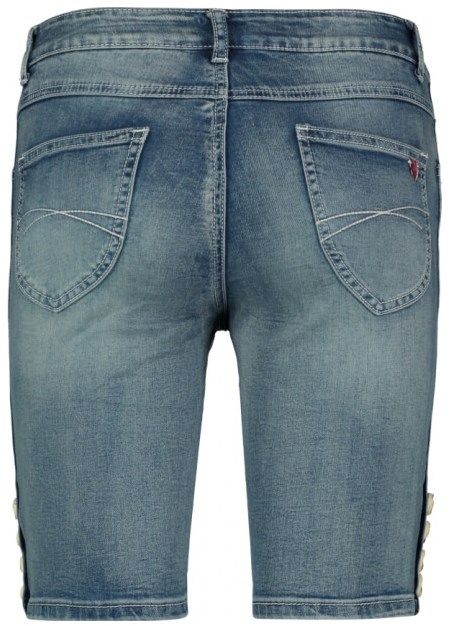 Tiroler Dames Trachten Jeans Blue (achterkant)