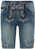 Oktoberfest Dames Trachten Jeans Blue