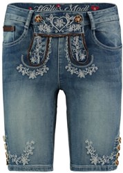 Oktoberfest Dames Trachten Jeans Blue