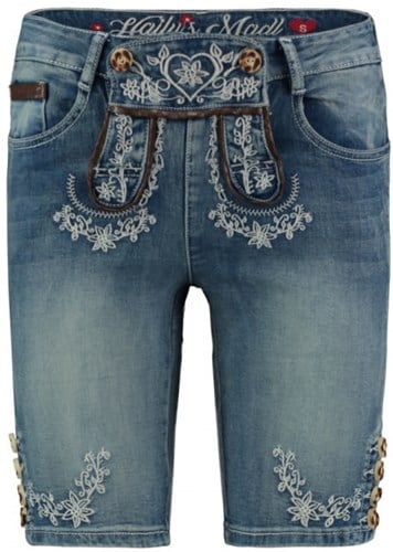Oktoberfest Dames Trachten Jeans Blue
