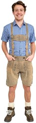 Tiroler Lederhose Lichtbruin Kort (nepleer)